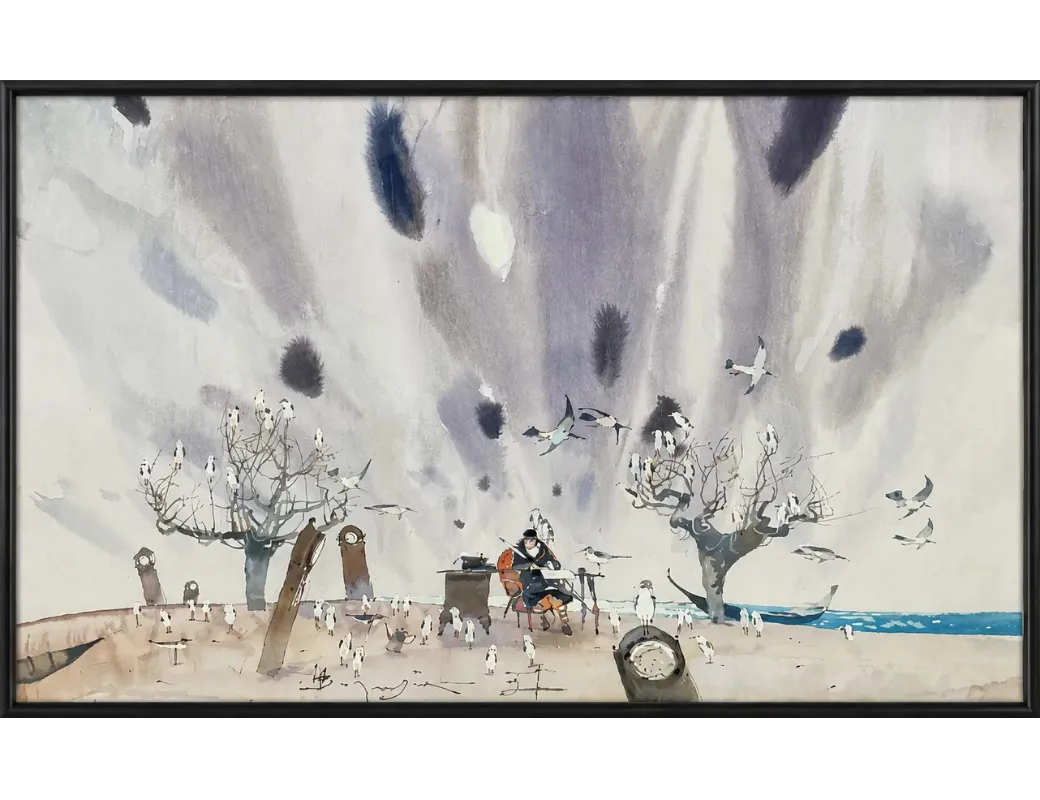 Birds and River